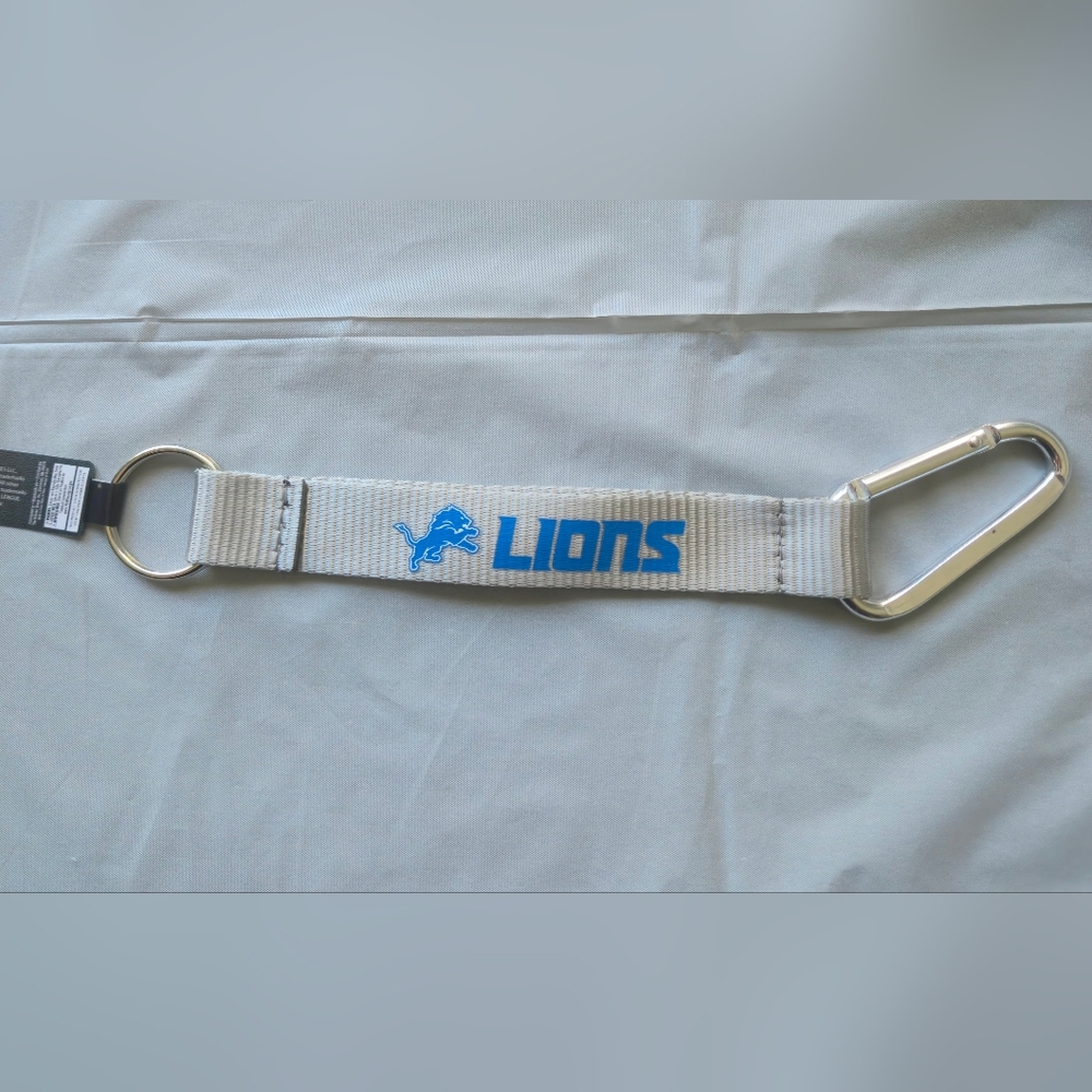 Brand New Detroit Lions Carabiner Keychain